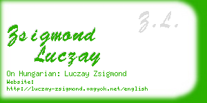 zsigmond luczay business card